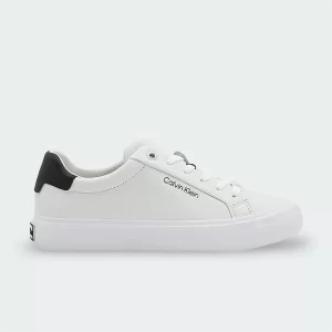 Tenis Calvin Klein Leather Trainers Pl Blanco Mujer