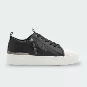 Tenis DKNY Chaney-Lace Up Sne Black Mujer