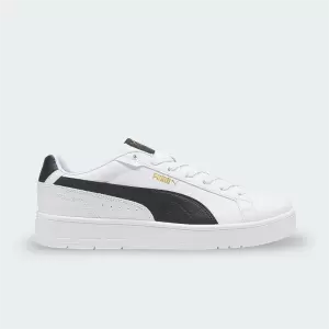 Tenis Puma Court Classic Negro Dorado Hombre
