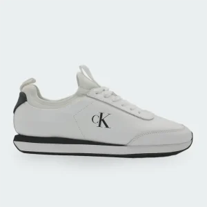 Tenis Calvin Klein Retro Runner Sock Lace Up Blanco Hombre