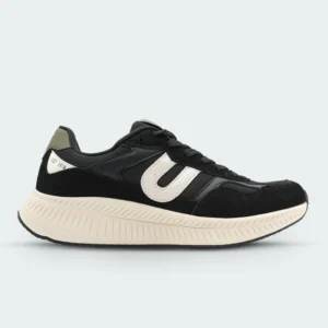 Tenis Urban Negro Blanco Verde Hombre