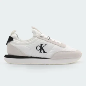 Tenis Calvin Klein Retro Runner Sock Blanco Mujer